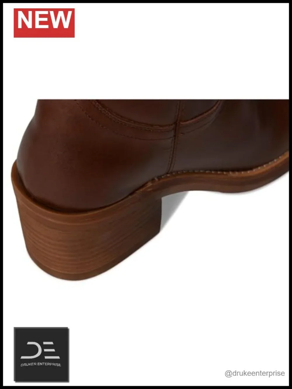 Embroidered Pull On Casual Boots Mid Heel